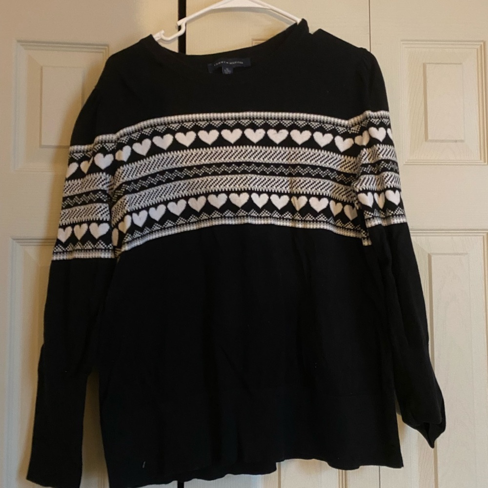 Heart pattern sweater